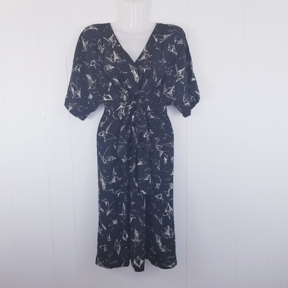 🚫SOLD🚫 Rare Anthropologie Many Folds Silk Dress - Picture 4 of 8
